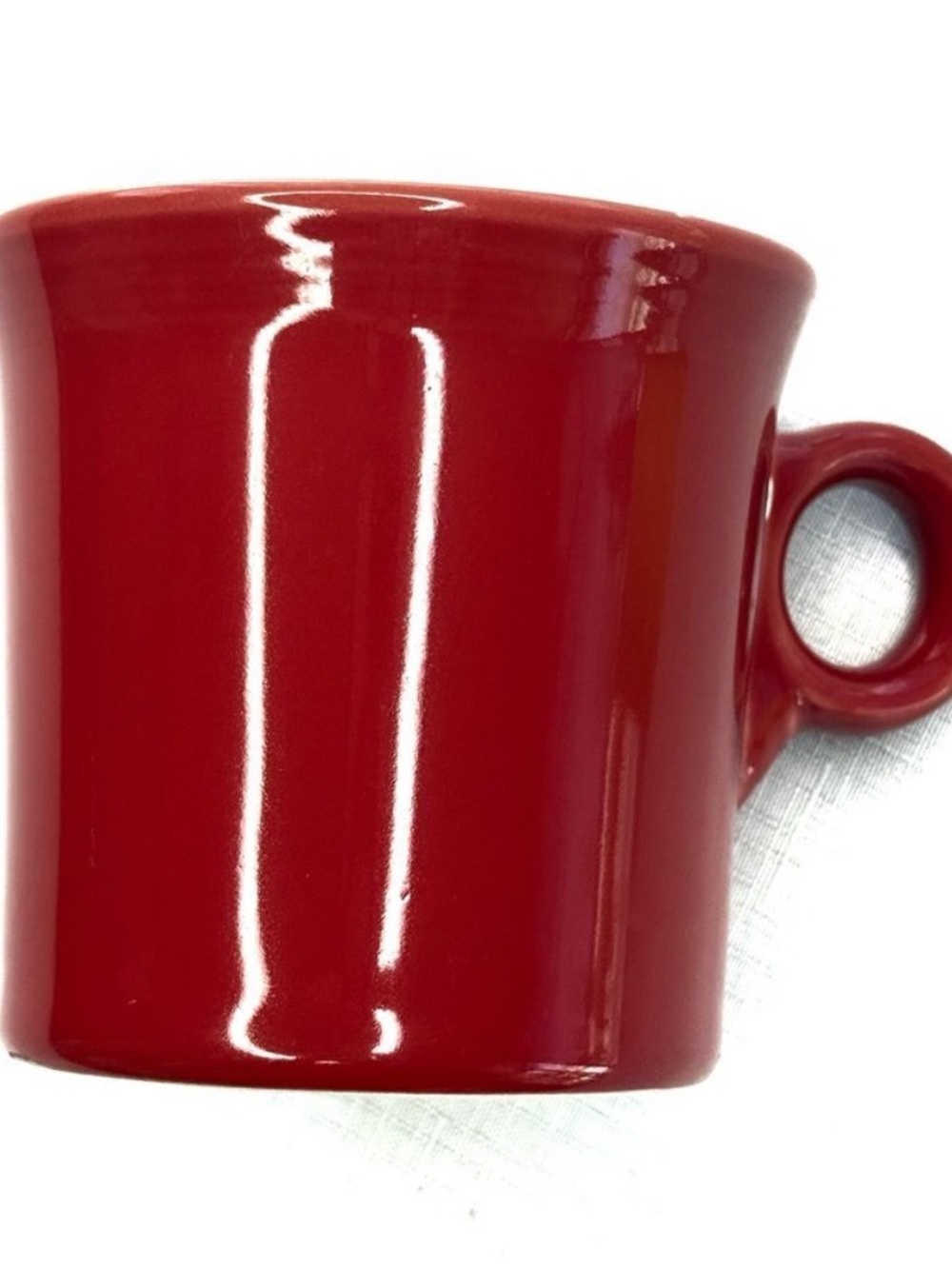 Fiestaware Scarlet Red Ceramic Mug Classic Ring Handle